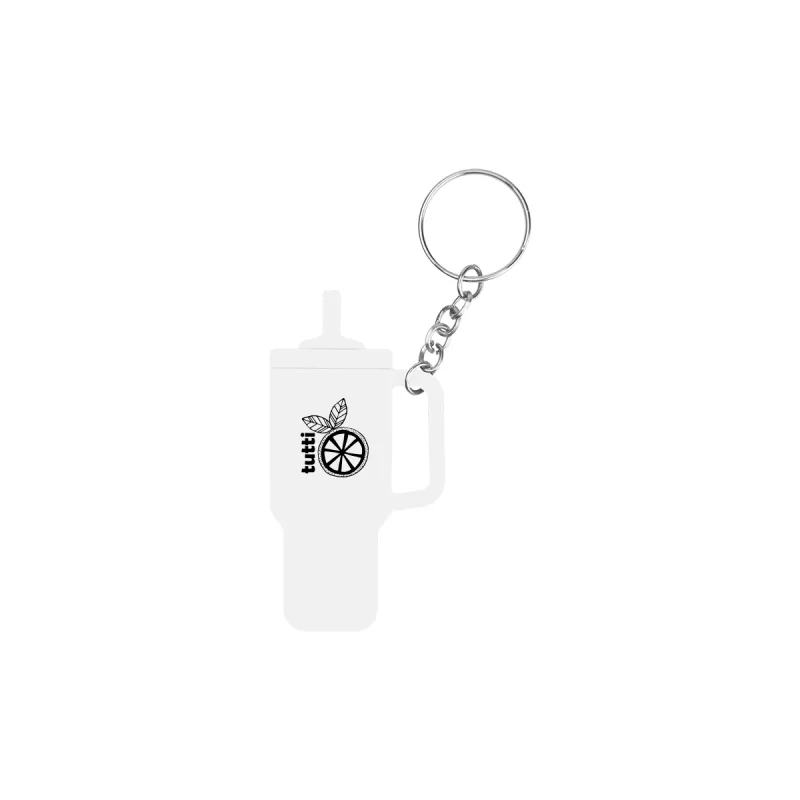 Intrepid Tumbler Shaped Silicone Key Ring — view 6