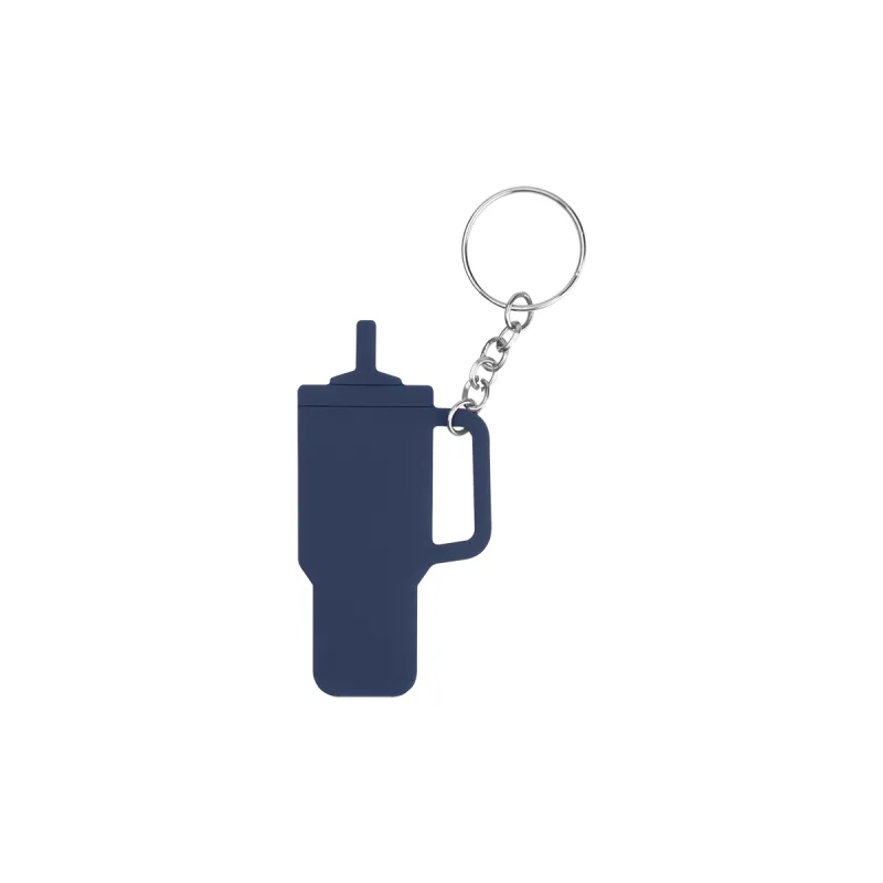 Intrepid Tumbler Shaped Silicone Key Ring — view 7