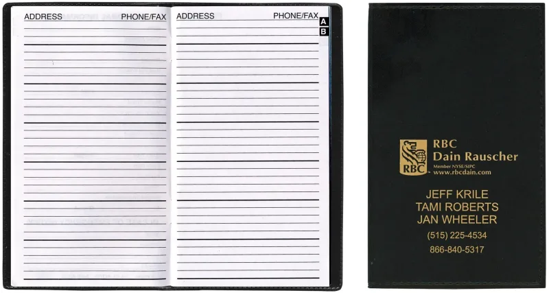 Custom Branded Ireland Soft Cover Designer Address Book — view 4