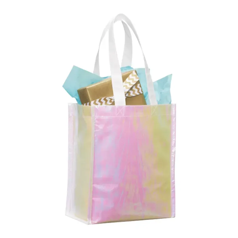 Custom Iridescent Non-Woven Tote Bag — view 4