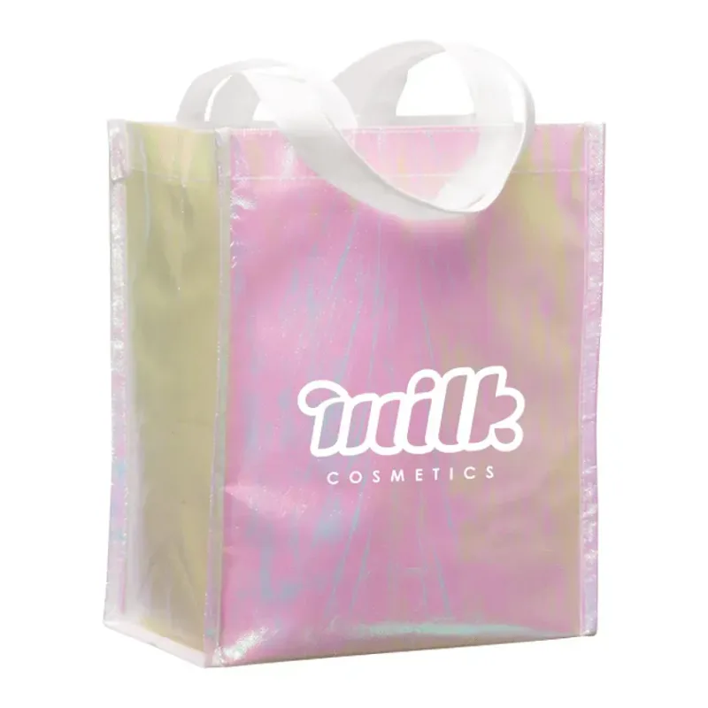 Custom Iridescent Non-Woven Tote Bag — view 6