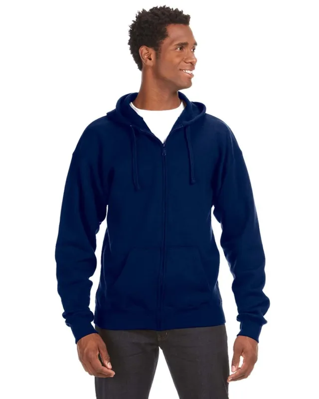 J America Adult Premium Full-Zip Fleece Hooded Sweatshirt — view 13