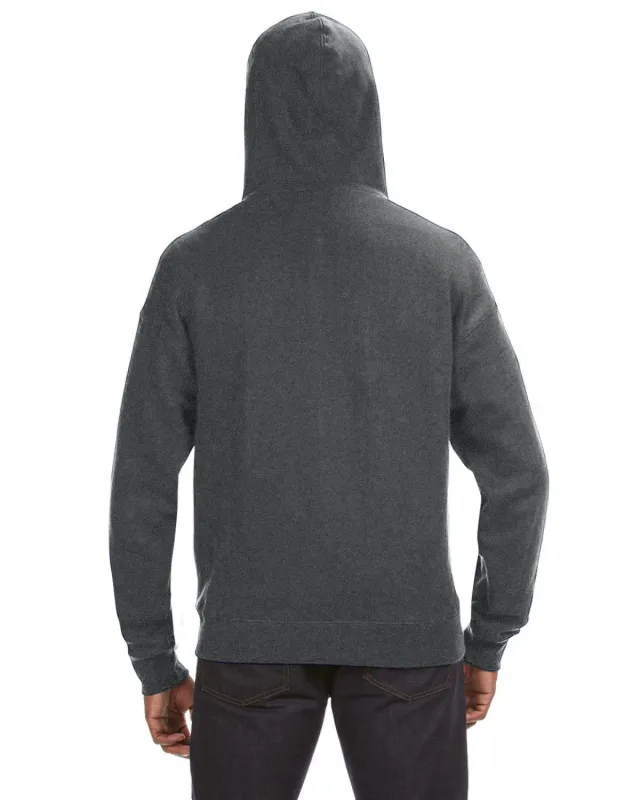 J America Adult Premium Full-Zip Fleece Hooded Sweatshirt — view 5