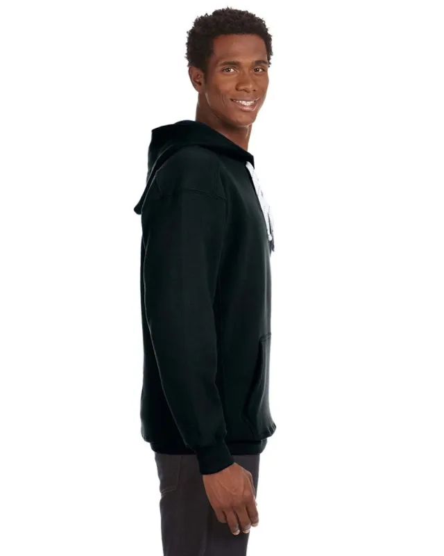 J America Adult Sport Lace Hooded Sweatshirt — view 13