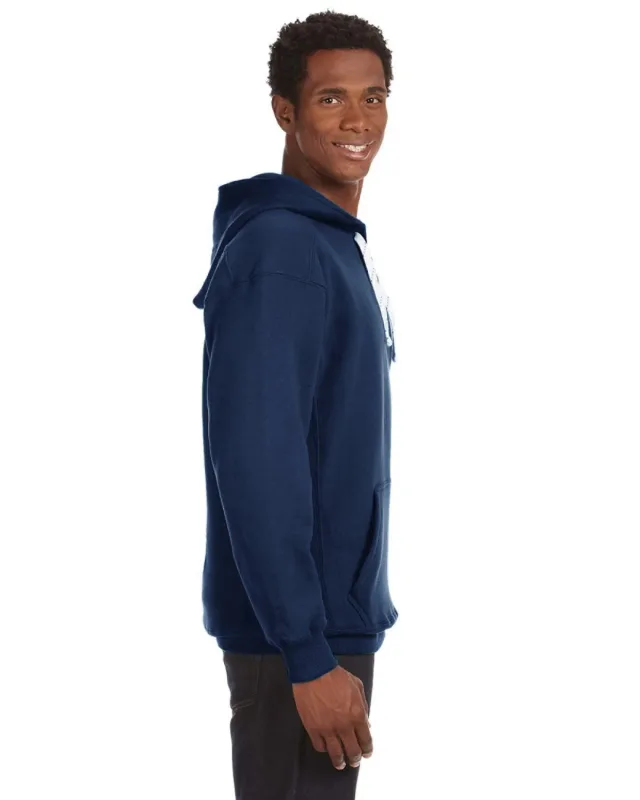 J America Adult Sport Lace Hooded Sweatshirt — view 25
