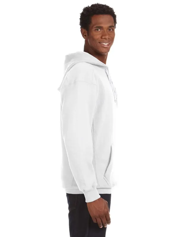 J America Adult Sport Lace Hooded Sweatshirt — view 3
