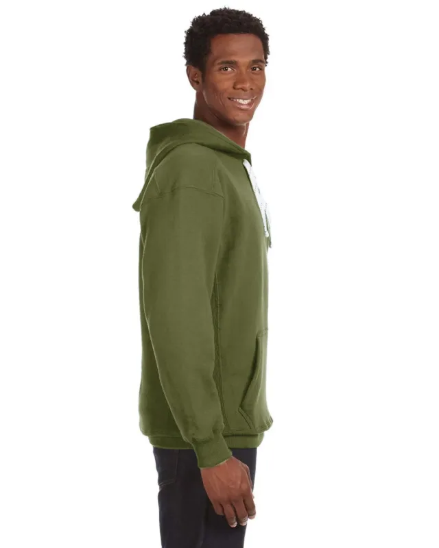 J America Adult Sport Lace Hooded Sweatshirt — view 33