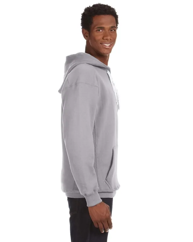 J America Adult Sport Lace Hooded Sweatshirt — view 5