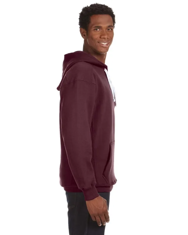 J America Adult Sport Lace Hooded Sweatshirt — view 8