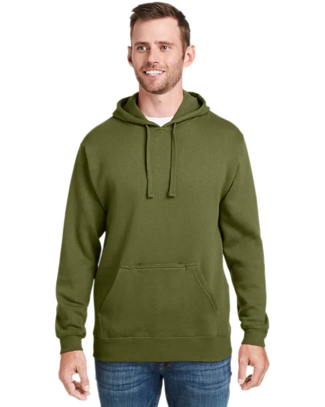 J America Adult Tailgate Fleece Pullover Hooded Sweatshirt — view 14