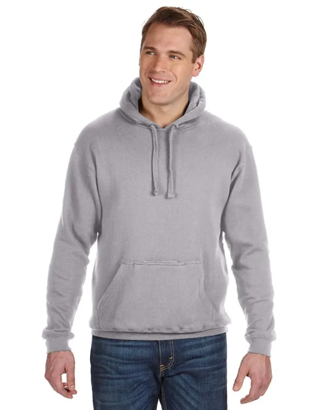 J America Adult Tailgate Fleece Pullover Hooded Sweatshirt — view 2