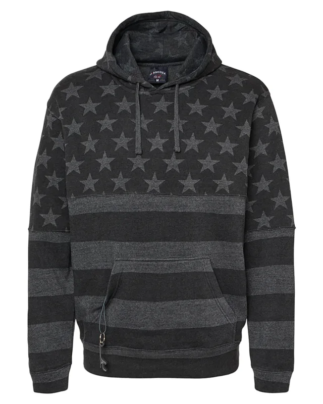 J America Adult Tailgate Fleece Pullover Hooded Sweatshirt — view 17