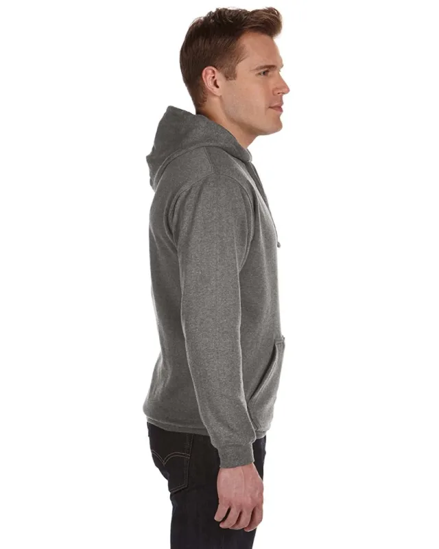 J America Adult Tailgate Fleece Pullover Hooded Sweatshirt — view 7