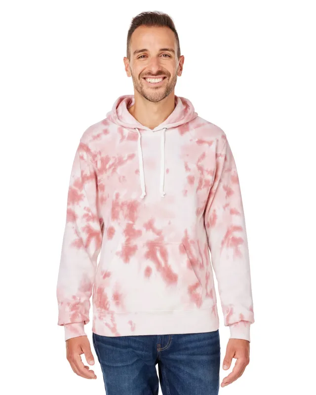 J America Adult Tie-Dye Pullover Hooded Sweatshirt — view 13