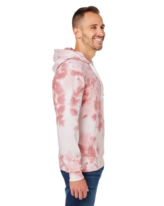 J America Adult Tie-Dye Pullover Hooded Sweatshirt — view 14