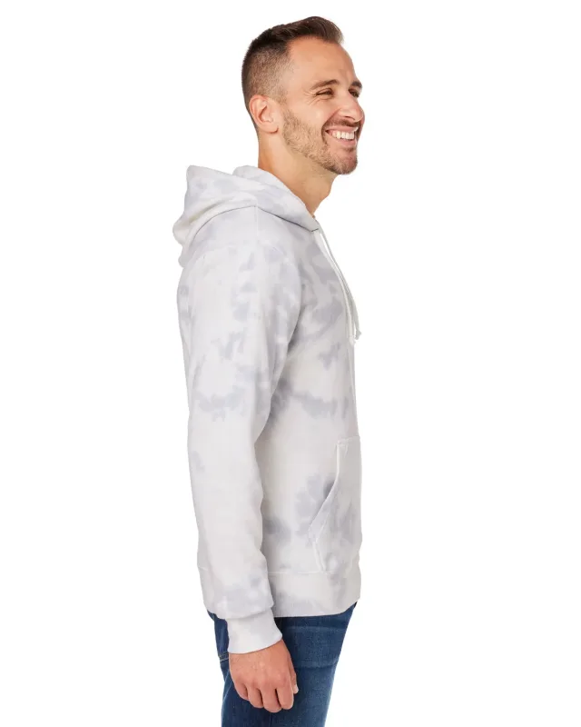 J America Adult Tie-Dye Pullover Hooded Sweatshirt — view 17