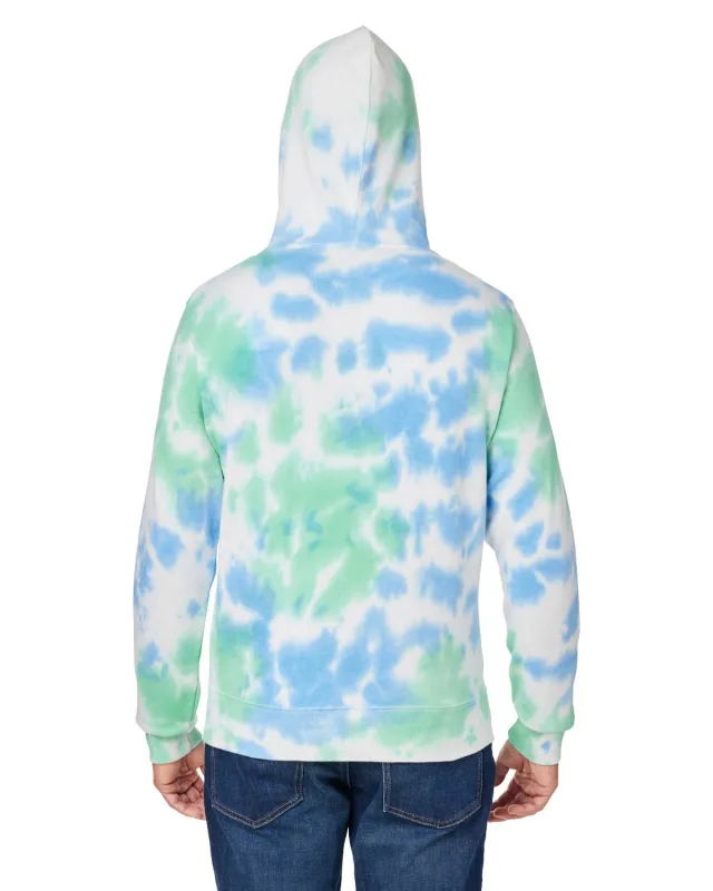 J America Adult Tie-Dye Pullover Hooded Sweatshirt — view 18