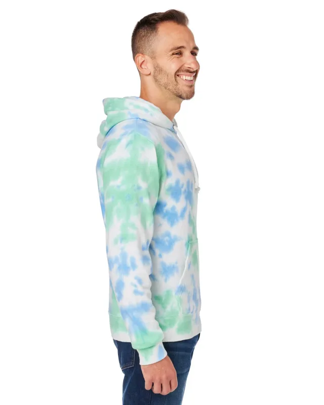 J America Adult Tie-Dye Pullover Hooded Sweatshirt — view 20