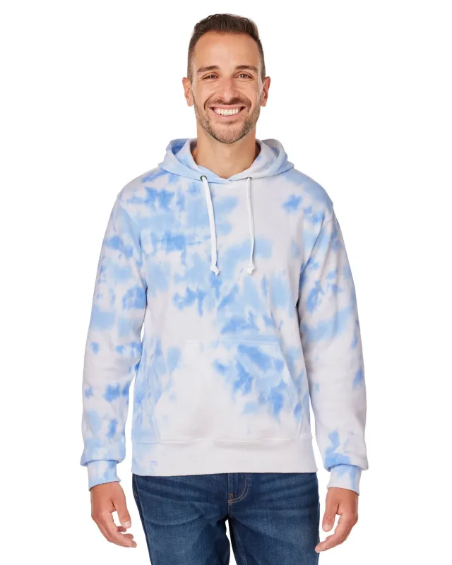 J America Adult Tie-Dye Pullover Hooded Sweatshirt — view 22