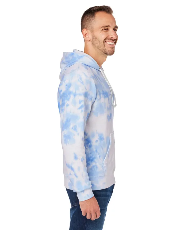 J America Adult Tie-Dye Pullover Hooded Sweatshirt — view 23