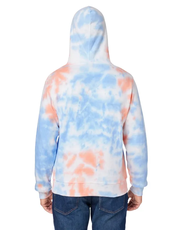 J America Adult Tie-Dye Pullover Hooded Sweatshirt — view 4