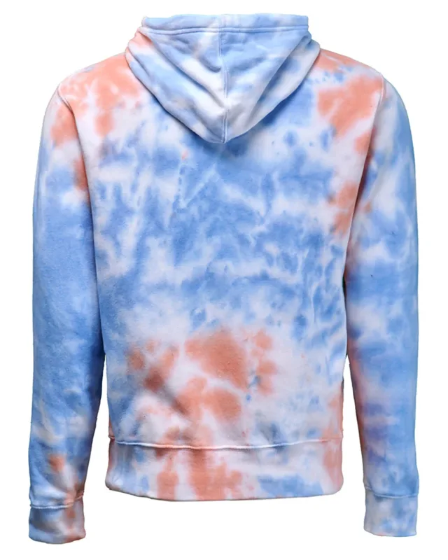 J America Adult Tie-Dye Pullover Hooded Sweatshirt — view 6