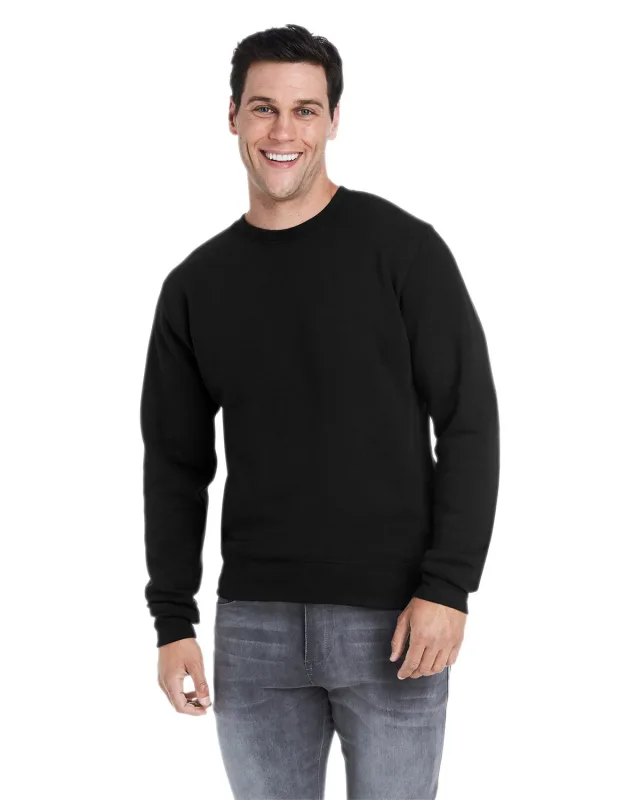 J America Adult Triblend Crewneck Sweatshirt — view 2