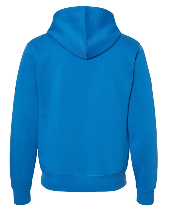 J America Adult Triblend Pullover Fleece Hooded Sweatshirt — view 10