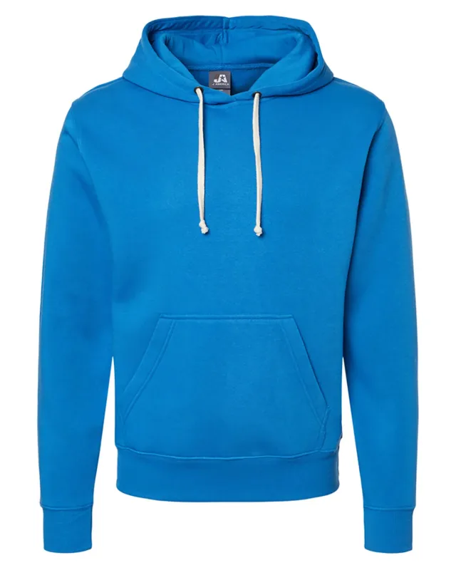 J America Adult Triblend Pullover Fleece Hooded Sweatshirt — view 11