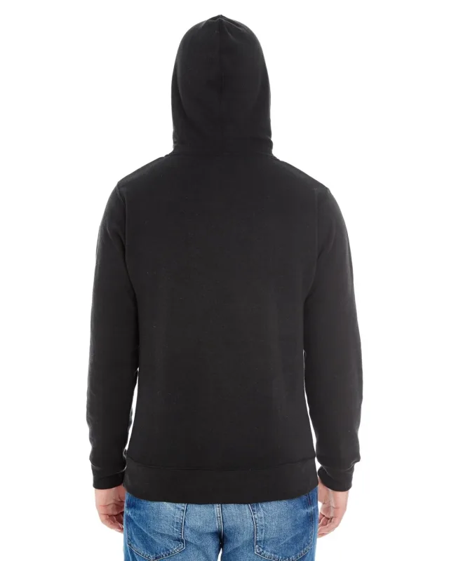 J America Adult Triblend Pullover Fleece Hooded Sweatshirt — view 15
