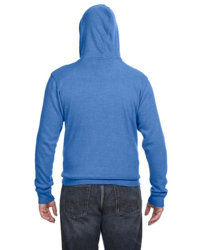 J America Adult Triblend Pullover Fleece Hooded Sweatshirt — view 22
