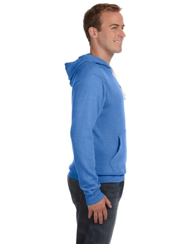 J America Adult Triblend Pullover Fleece Hooded Sweatshirt — view 24