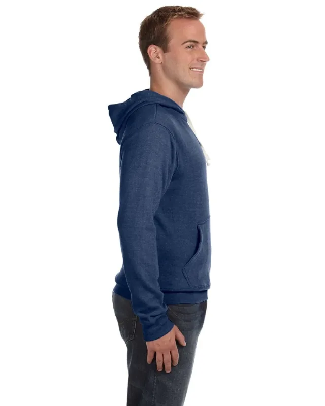 J America Adult Triblend Pullover Fleece Hooded Sweatshirt — view 27