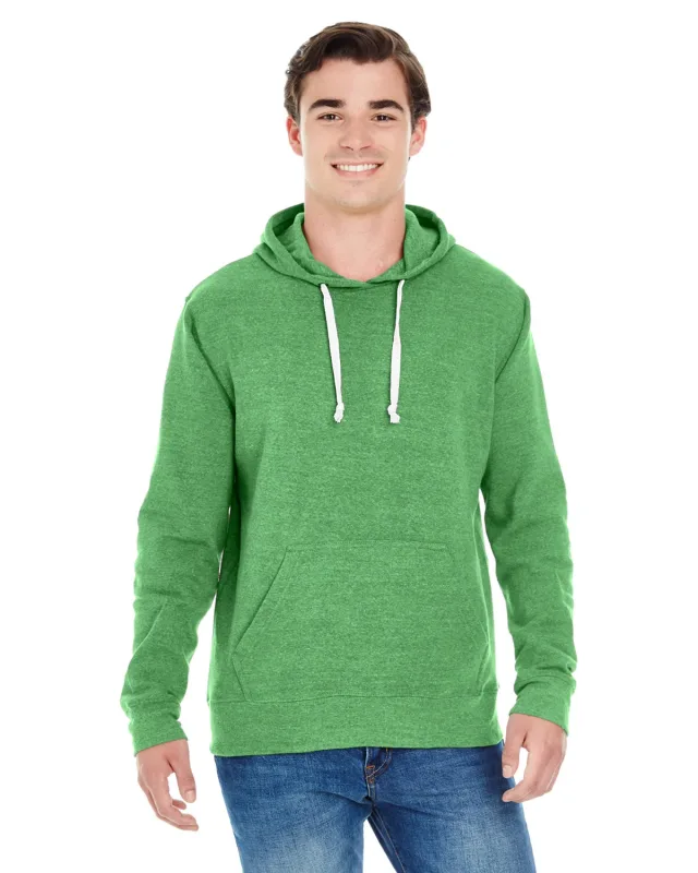 J America Adult Triblend Pullover Fleece Hooded Sweatshirt — view 29