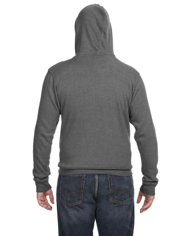 J America Adult Triblend Pullover Fleece Hooded Sweatshirt — view 38