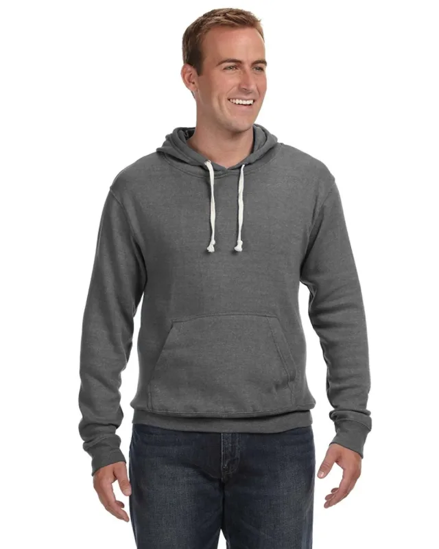J America Adult Triblend Pullover Fleece Hooded Sweatshirt — view 39