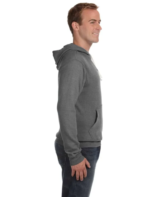 J America Adult Triblend Pullover Fleece Hooded Sweatshirt — view 40