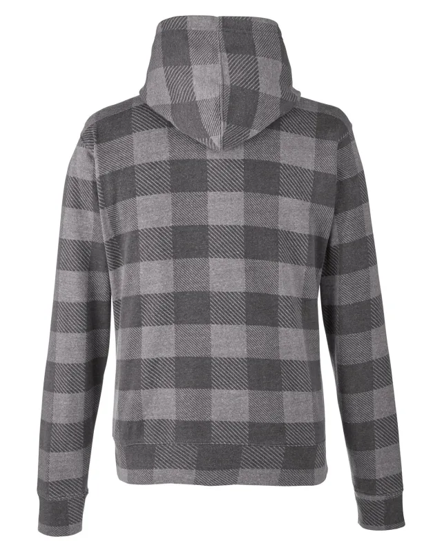 J America Adult Triblend Pullover Fleece Hooded Sweatshirt — view 51