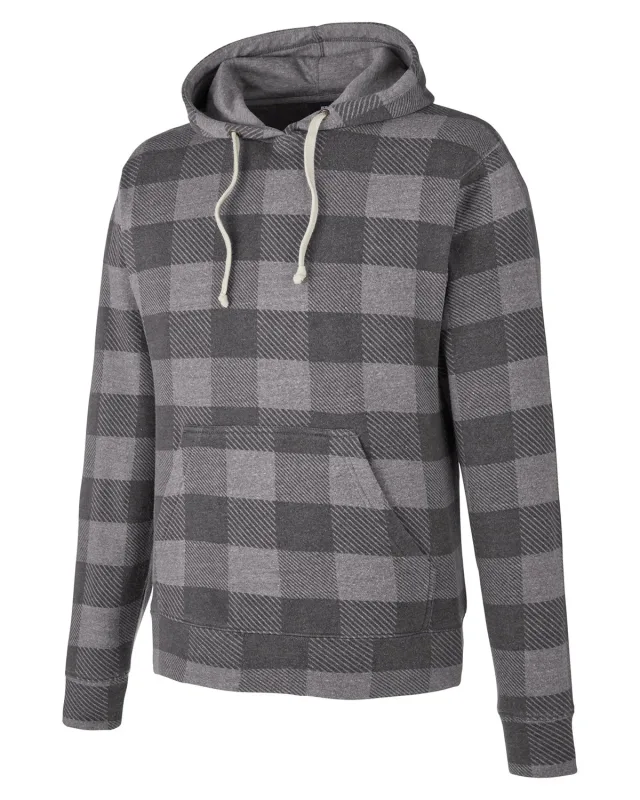 J America Adult Triblend Pullover Fleece Hooded Sweatshirt — view 52