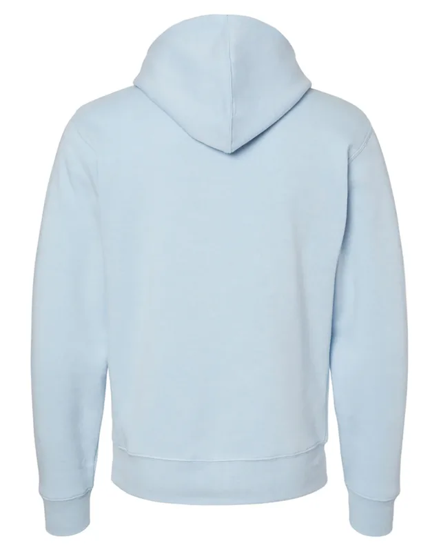 J America Adult Triblend Pullover Fleece Hooded Sweatshirt — view 6