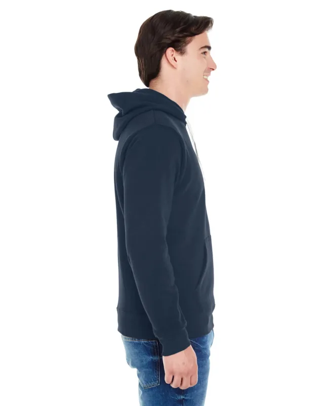 J America Adult Triblend Pullover Fleece Hooded Sweatshirt — view 59