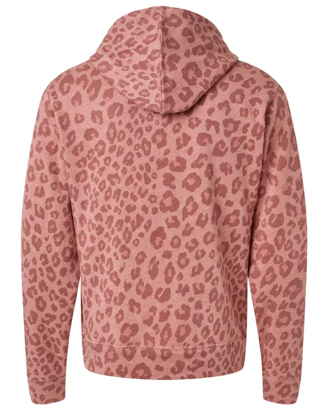 J America Adult Triblend Pullover Fleece Hooded Sweatshirt — view 60