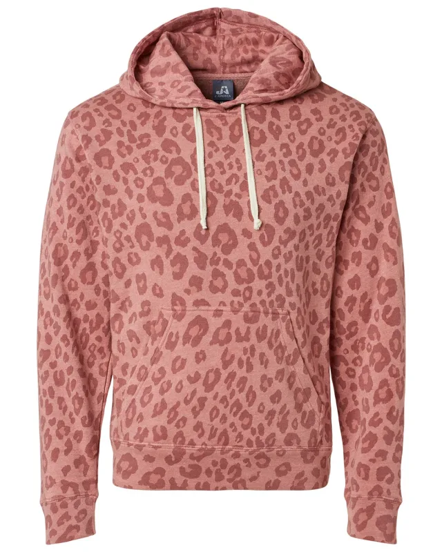 J America Adult Triblend Pullover Fleece Hooded Sweatshirt — view 61