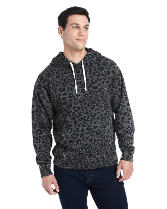 J America Adult Triblend Pullover Fleece Hooded Sweatshirt — view 66
