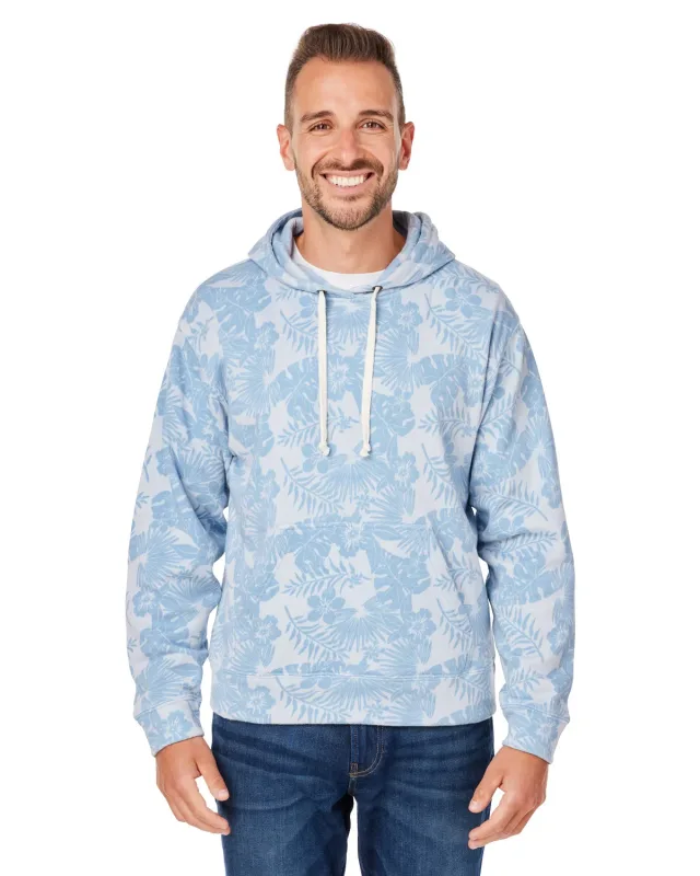 J America Adult Triblend Pullover Fleece Hooded Sweatshirt — view 72