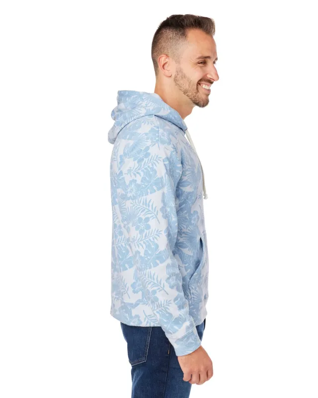 J America Adult Triblend Pullover Fleece Hooded Sweatshirt — view 73