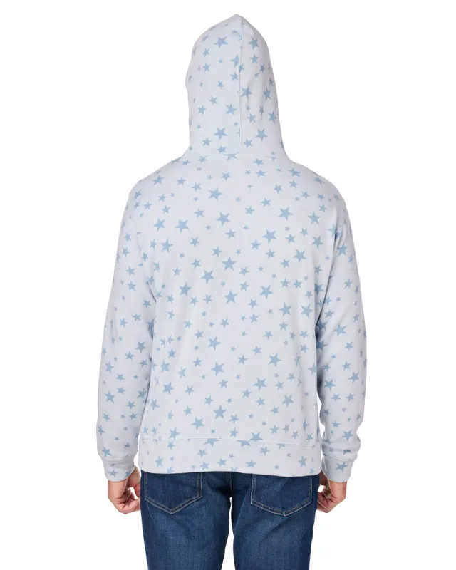 J America Adult Triblend Pullover Fleece Hooded Sweatshirt — view 74