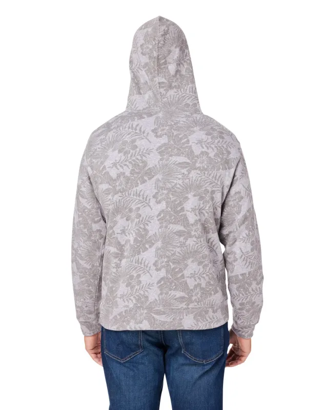 J America Adult Triblend Pullover Fleece Hooded Sweatshirt — view 77