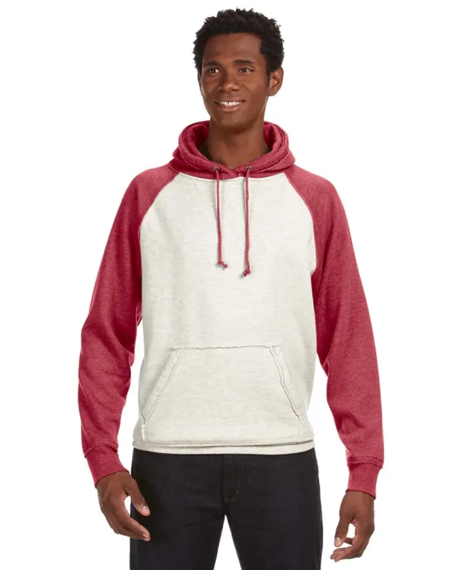 J America Adult Vintage Heather Pullover Hooded Sweatshirt — view 11
