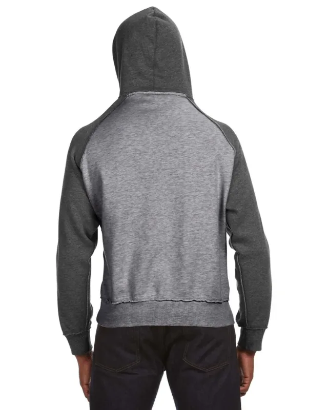 J America Adult Vintage Heather Pullover Hooded Sweatshirt — view 13
